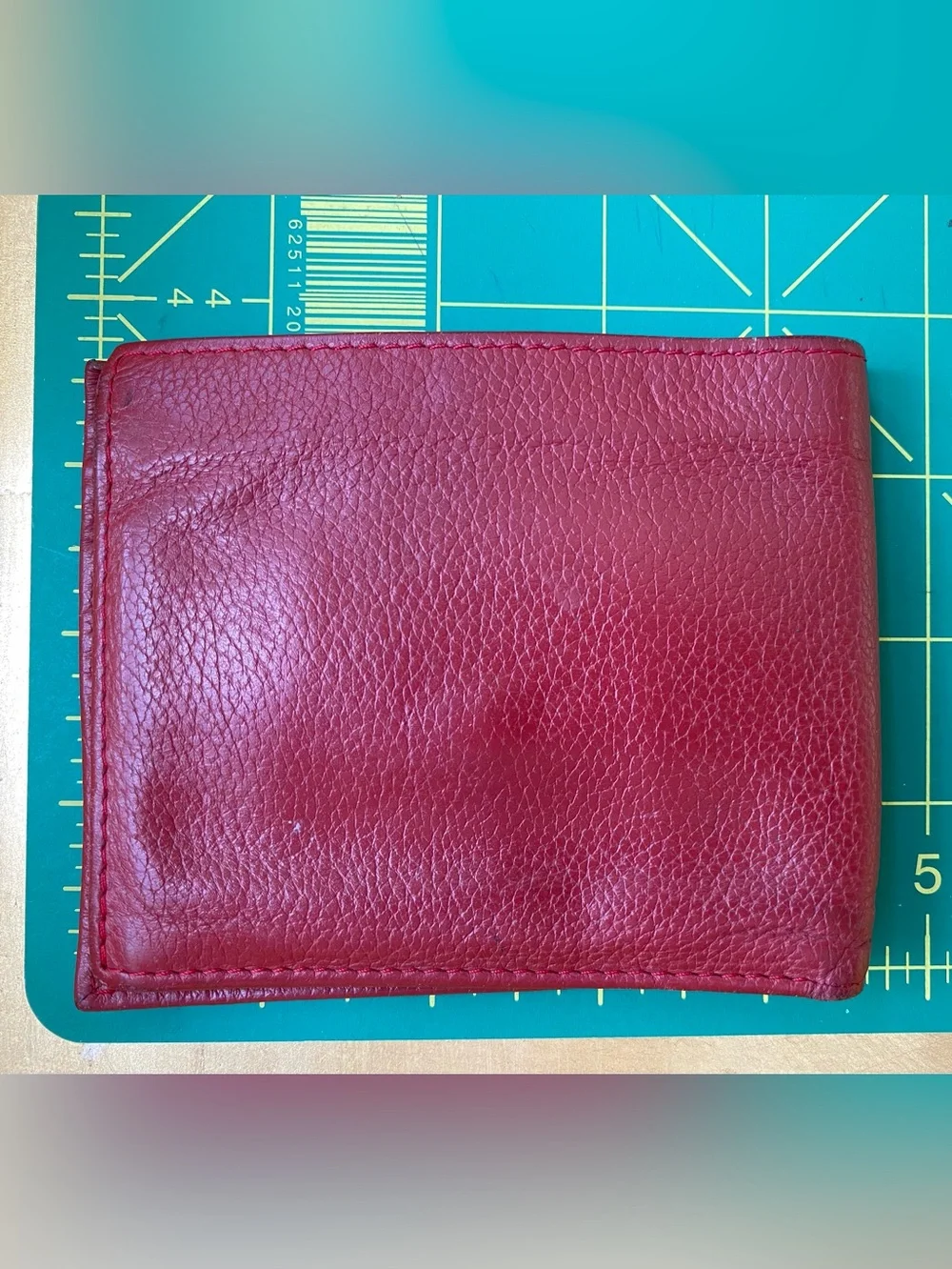 Rolex Bifold Wallet. Red Leather. Iconic Craftsmanship